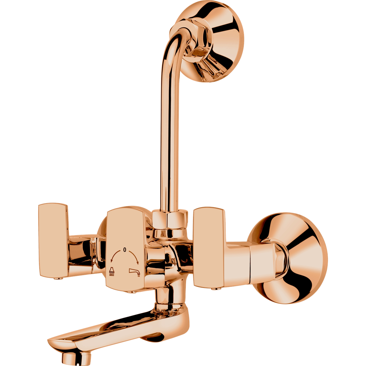 2 In 1 Wall Mixer With Bend