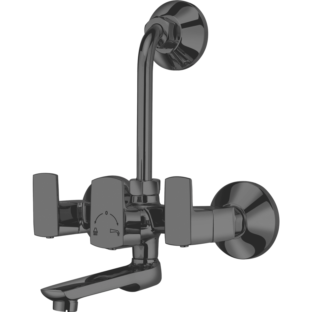 2 In 1 Wall Mixer With Bend
